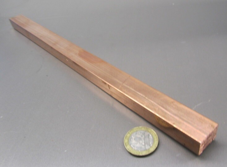 182 Copper Bar 1/2″ Thick x 3/4″ Wide x 1 Foot Length