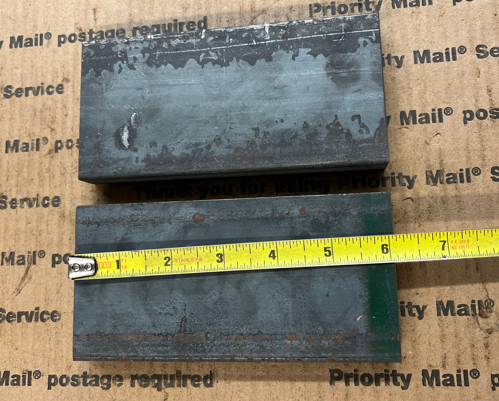 3/4 X 3 Flat Steel Bar Plate Blacksmith Welding Bracing 6″ Long (2) pcs