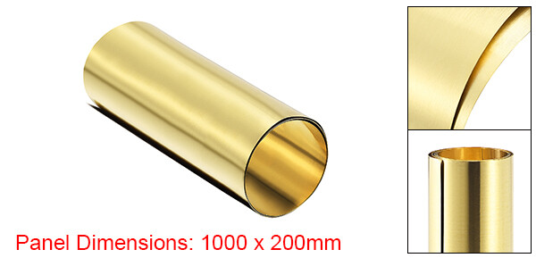Brass Sheet Roll Metal Foil Plate 39.4“ x 7.9” x 0.004“