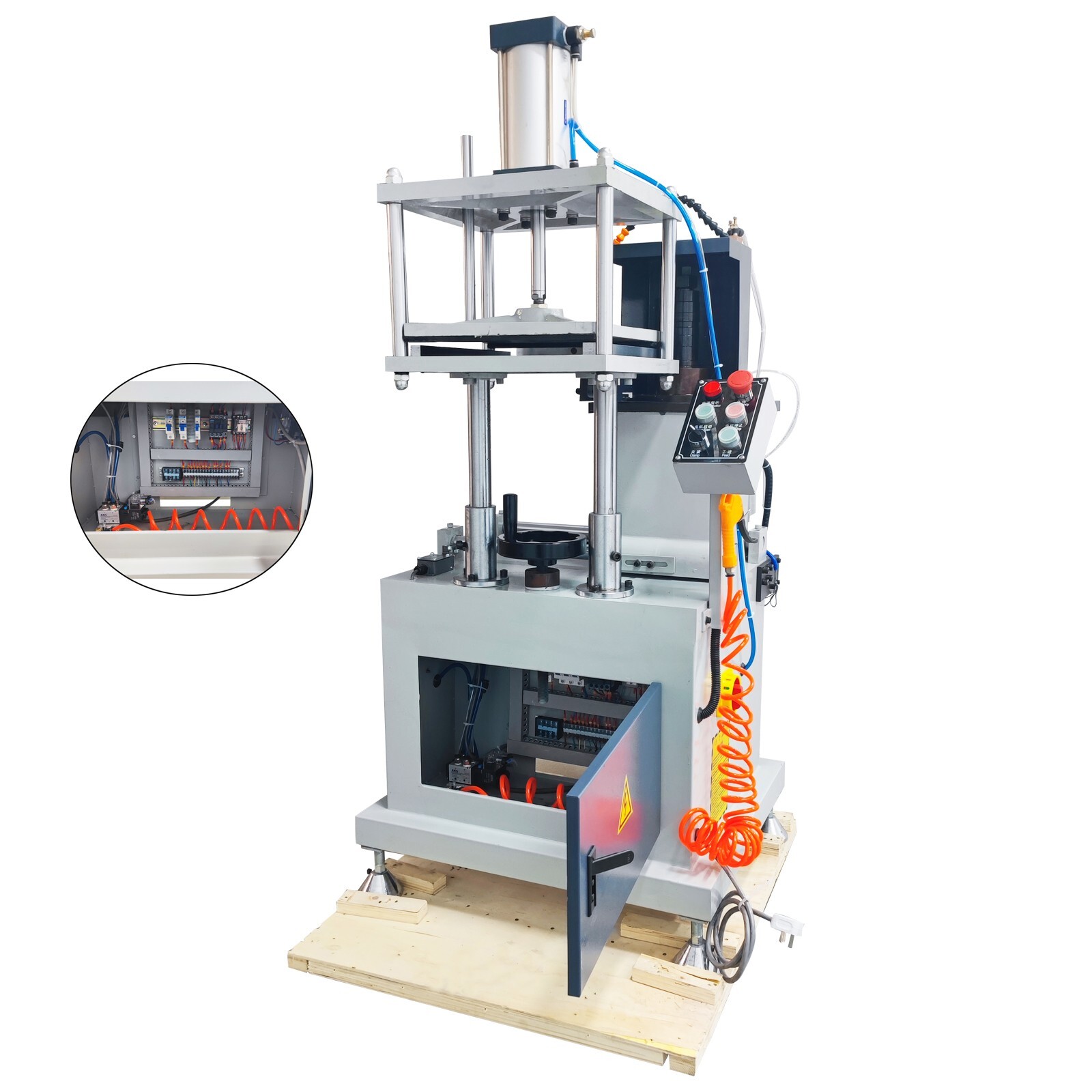 220V Aluminum Window Making Equipment Auto Profile End Milling for 110-200mm