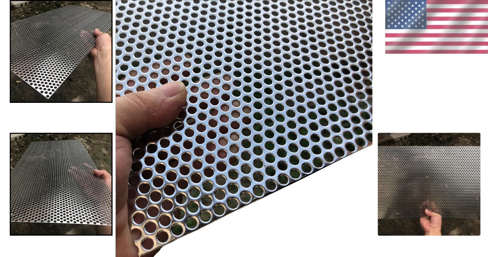 High-Quality Perforated Stainless Steel Sheet 23.6″ x 11.8″