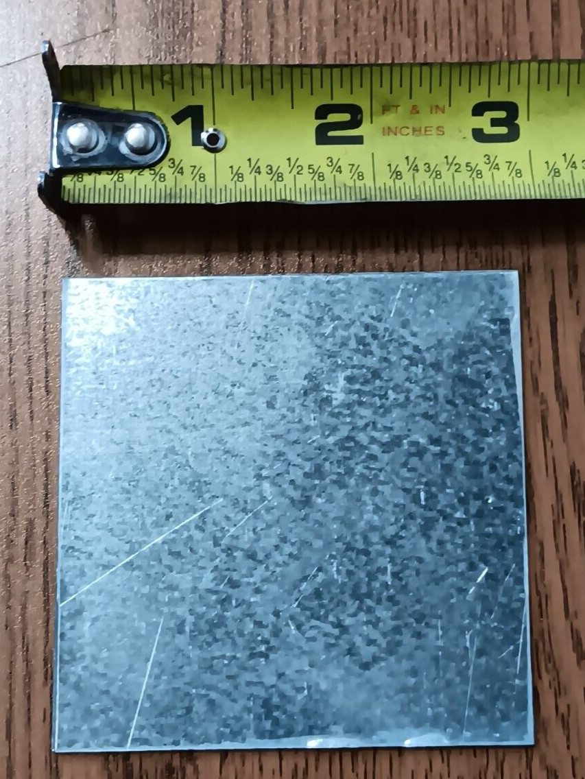 20PCS GALVANIZED G90 STEEL, 20GA (.035) 3″X3″, SCRAP, WELDING