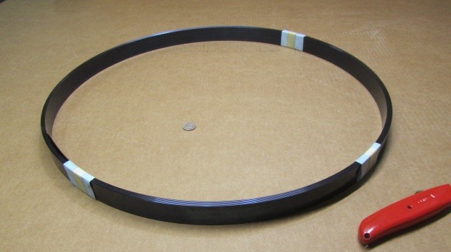 Blue Tempered Spring Steel Shim 0.062″ Thick x 1.25″ Width x 300″ Length