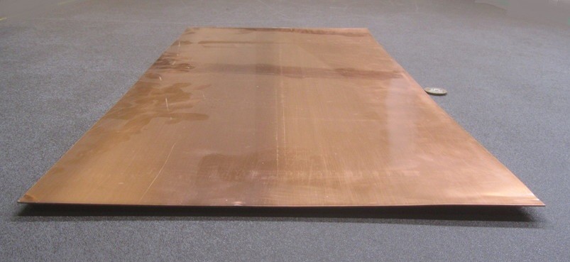 101 Copper Sheet 1/8 to 1/4 Hard .032″ Thick x 12.0″ Wide x 24.0″ Length