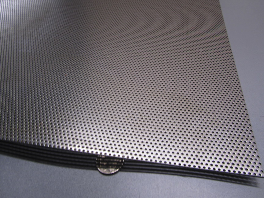 Perforated Staggered Steel Sheet .060″ Thick x 24″ x 24″, .062″ Hole Dia.