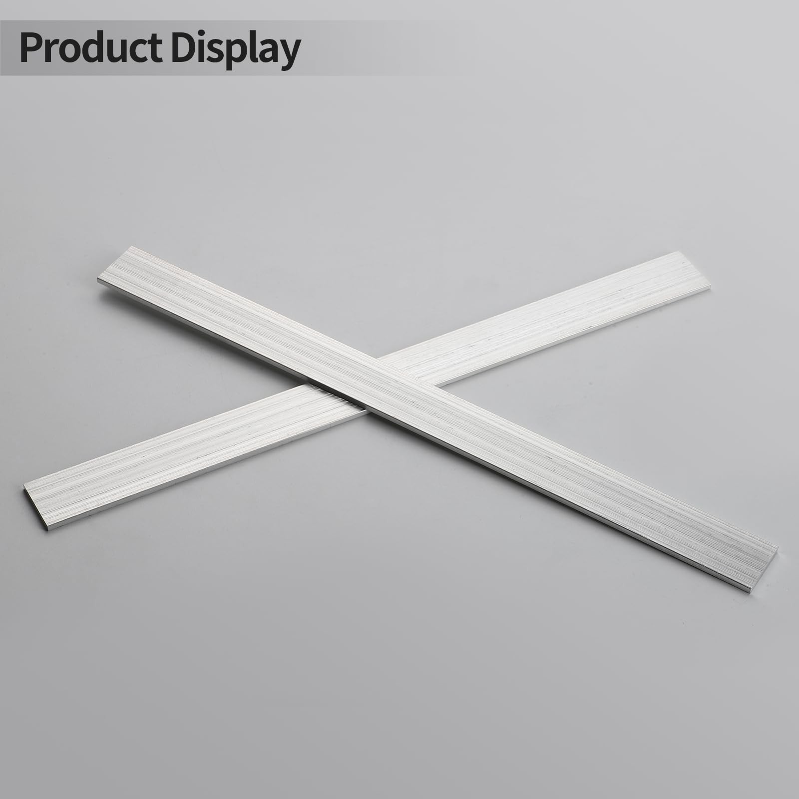 6061 Aluminum Flat Bar T6511 Solid Mill Stock 1/8 x 1 Inch x 12 Inch 2 PCS
