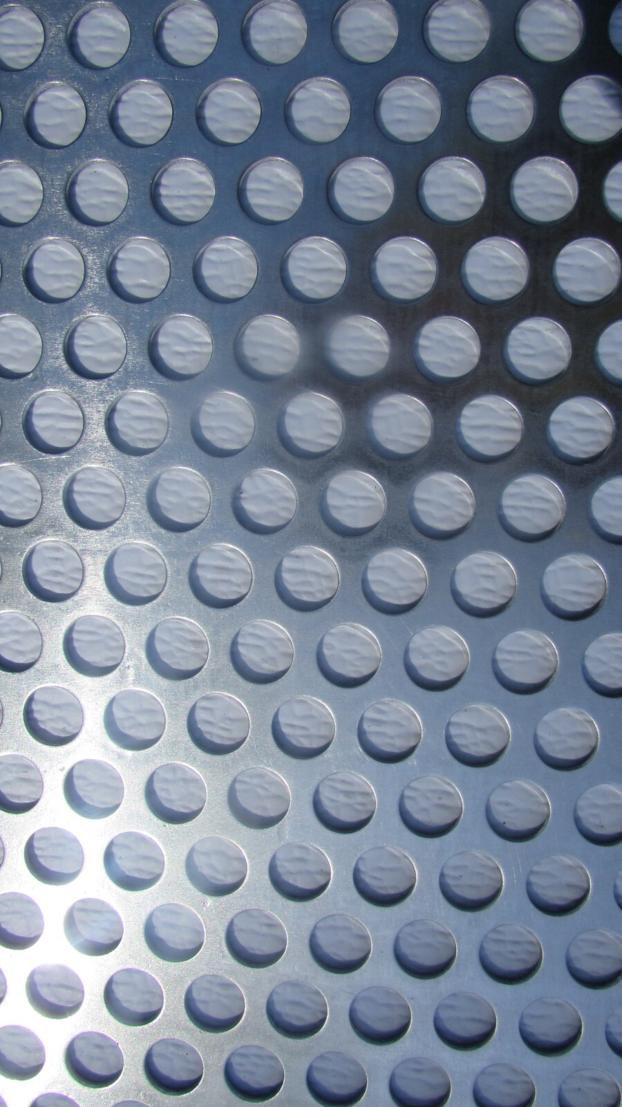 1/2″ HOLE ALUMINUM PERFORATED METAL–11-1/2″ X 11-3/4″