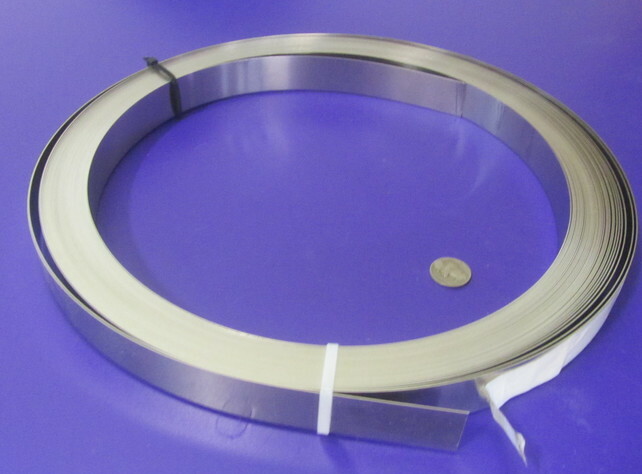 301 Stainless Steel Sheet Shim, .012″ (+/-.0010″) x 1.0″ x 100 Foot Length