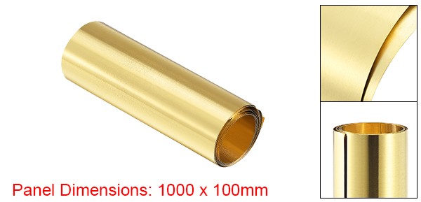 Brass Sheet Roll Metal Foil Plate 39.4″ x 3.9″ x 0.0008″