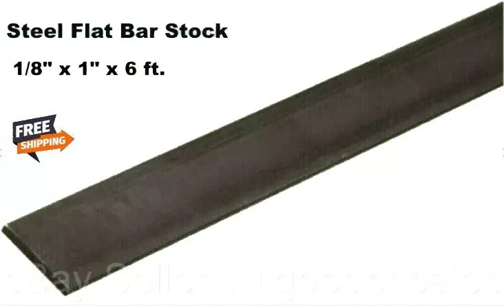 Steel Flat Stock 1/8″ x 1″ x 6 Feet Long Rectangular Bar Unpolished 1018 Alloy