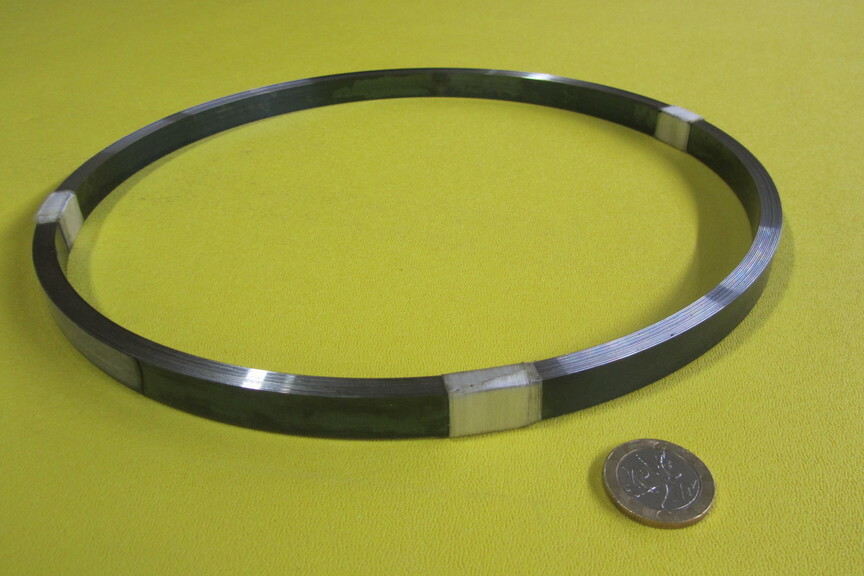 1095 Hard Blue Tempered Spring Steel Shim .012″ Thick x .500″ Wide x 300″ Long