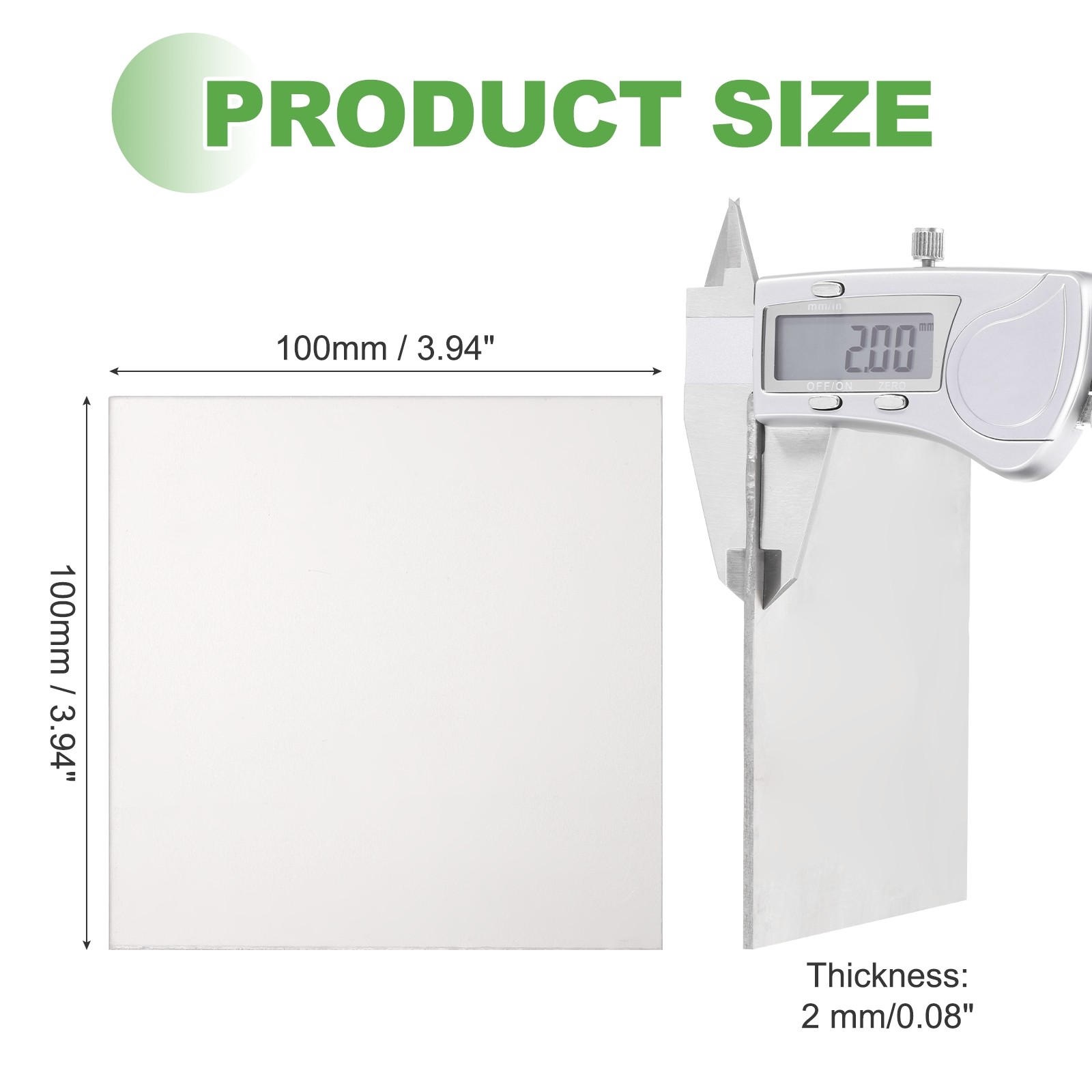 100x100x2mm Titanium Plate Sheet TC4 (Gr5) Titanium Alloy Sheet