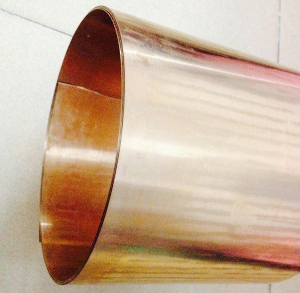 US Stock 0.4 x 100 x 200mm C17200 Beryllium Bronze Thin Sheet Foil Plate