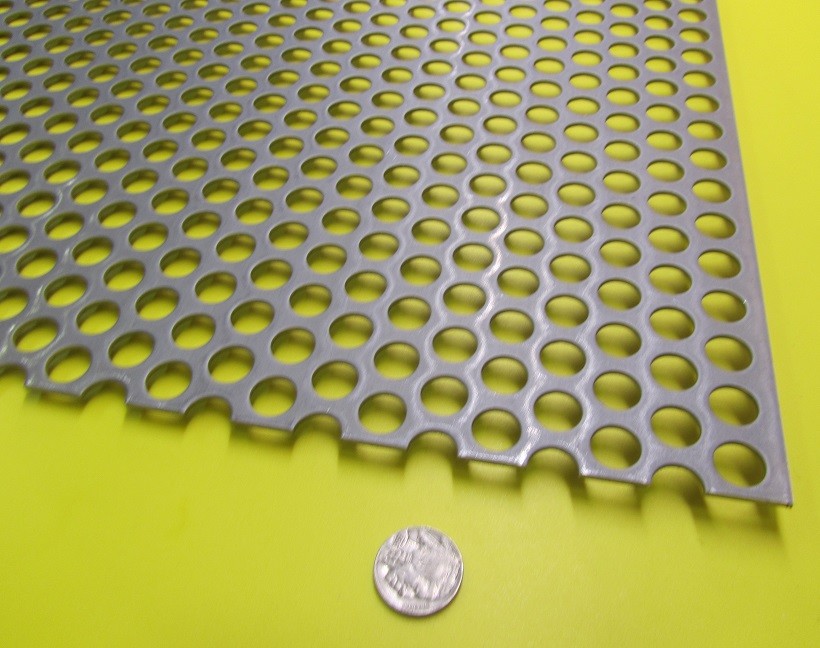 Perforated Staggered Steel Sheet .060″ Thick x 24″ x 24″, .500″ Hole Dia.