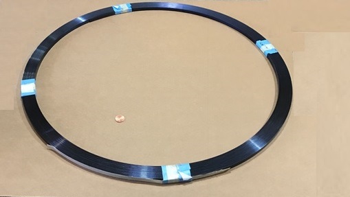 Blue Tempered Spring Steel Shim 0.062″ Thick x 0.375″ Width x 1200″ Length