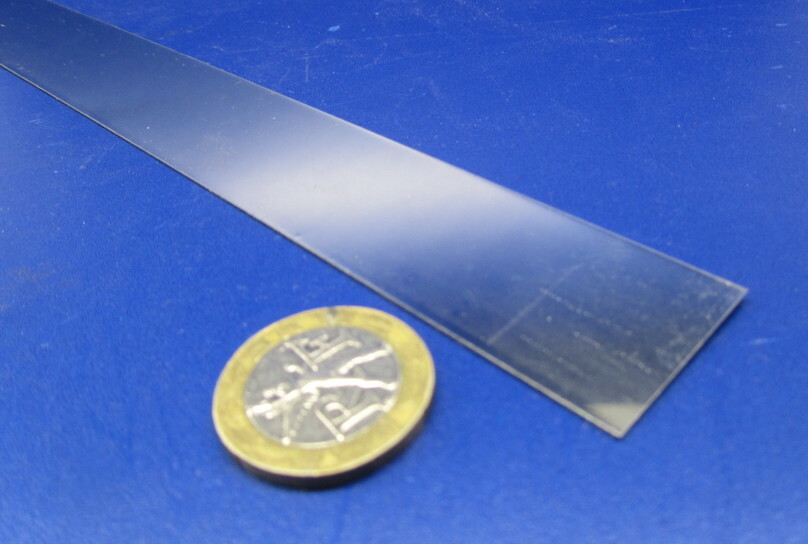 301 Stainless Steel Sheet Shim, .008″ (+/-.0004″) x 1.0″ x 5 Foot Length