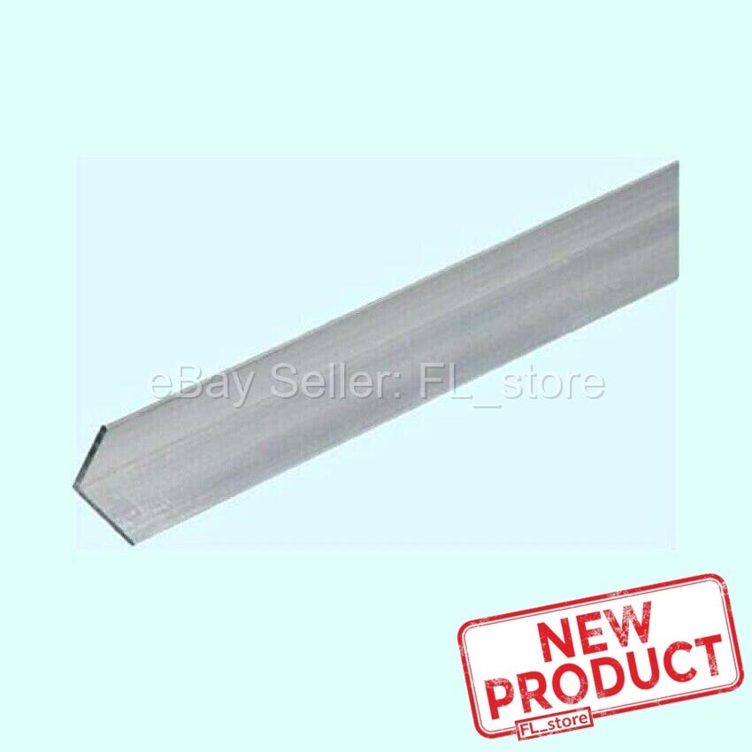 Aluminum Angle 1/8″ x 1″ x 8 Feet Length Unpolished Alloy 6061 90° Stock NEW