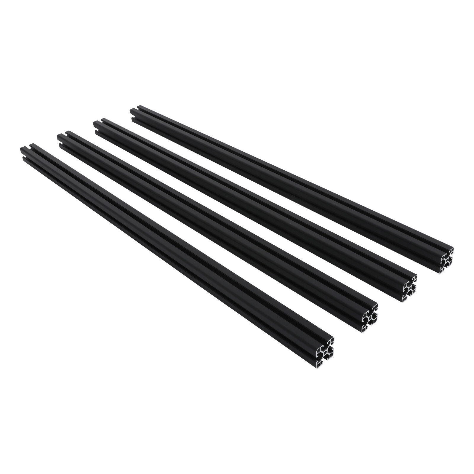 Aluminum T-slot 4040 extruded profile 40x40mm Length 1000mm, 4 pieces set
