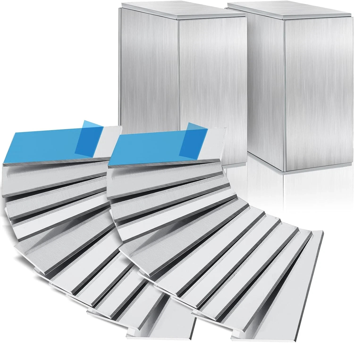 12 Pcs Aluminum Sheet Metal 2 X 4 X 1/8 (0.13”) Inch Thin Flat Plain Aluminum Pl