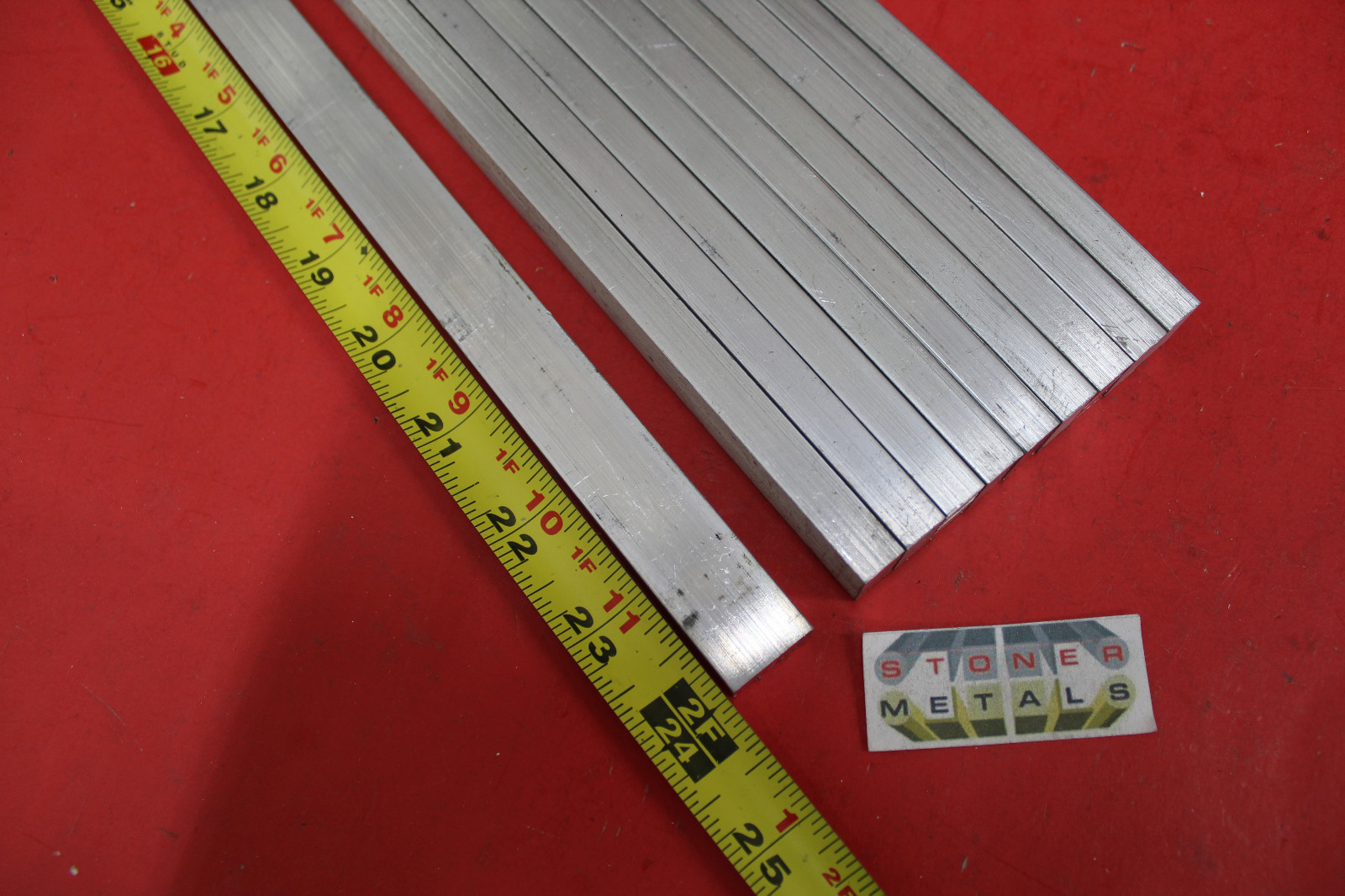 10 Pieces 3/8″ X 3/4″ ALUMINUM 6061 FLAT BAR 24″ long T6511 New Mill Bar Stock