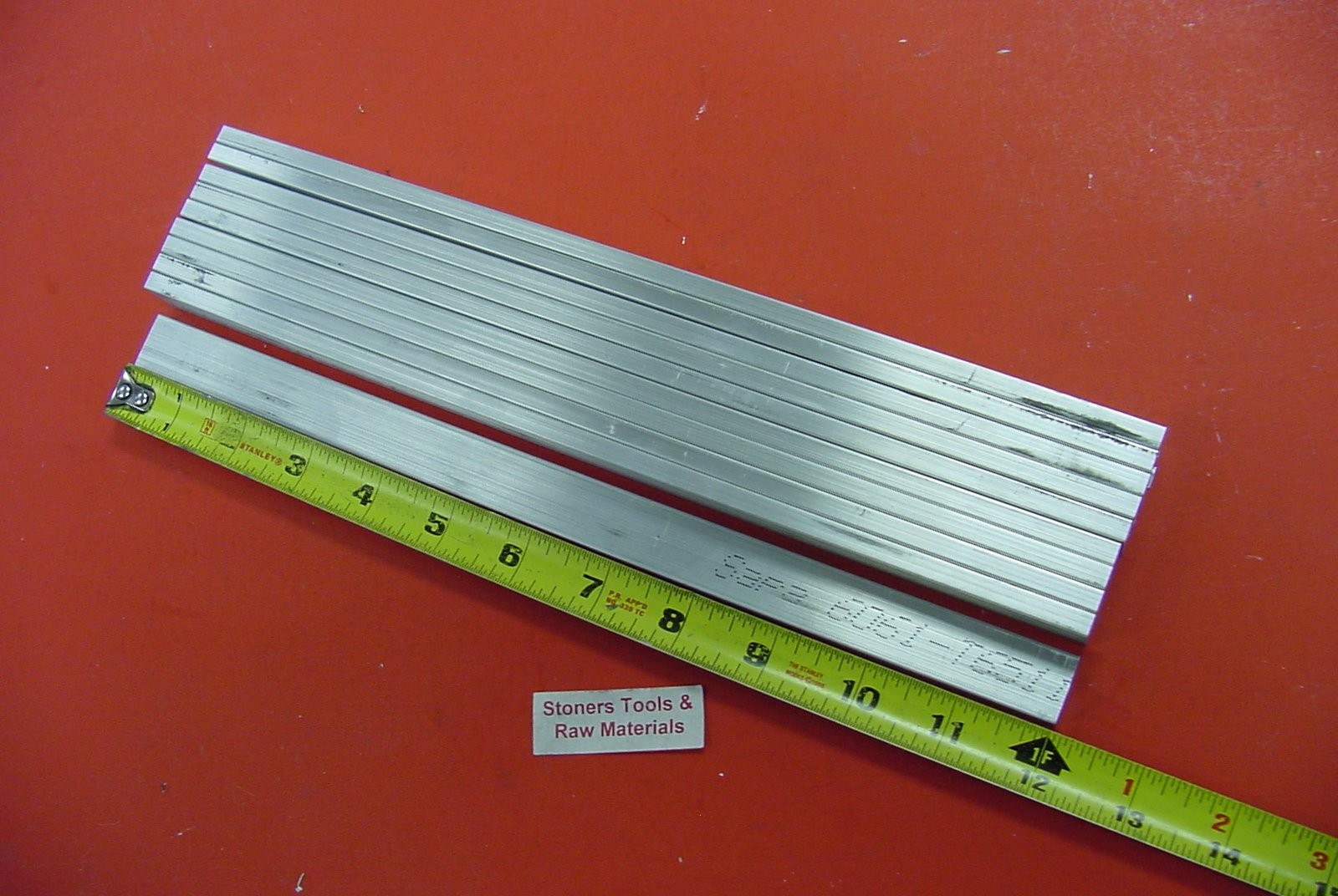 10 Pieces 1/8″ x 3/4″ Aluminum 6061 Flat BAR 12″ Long +.07″/-0 Solid New Extr…