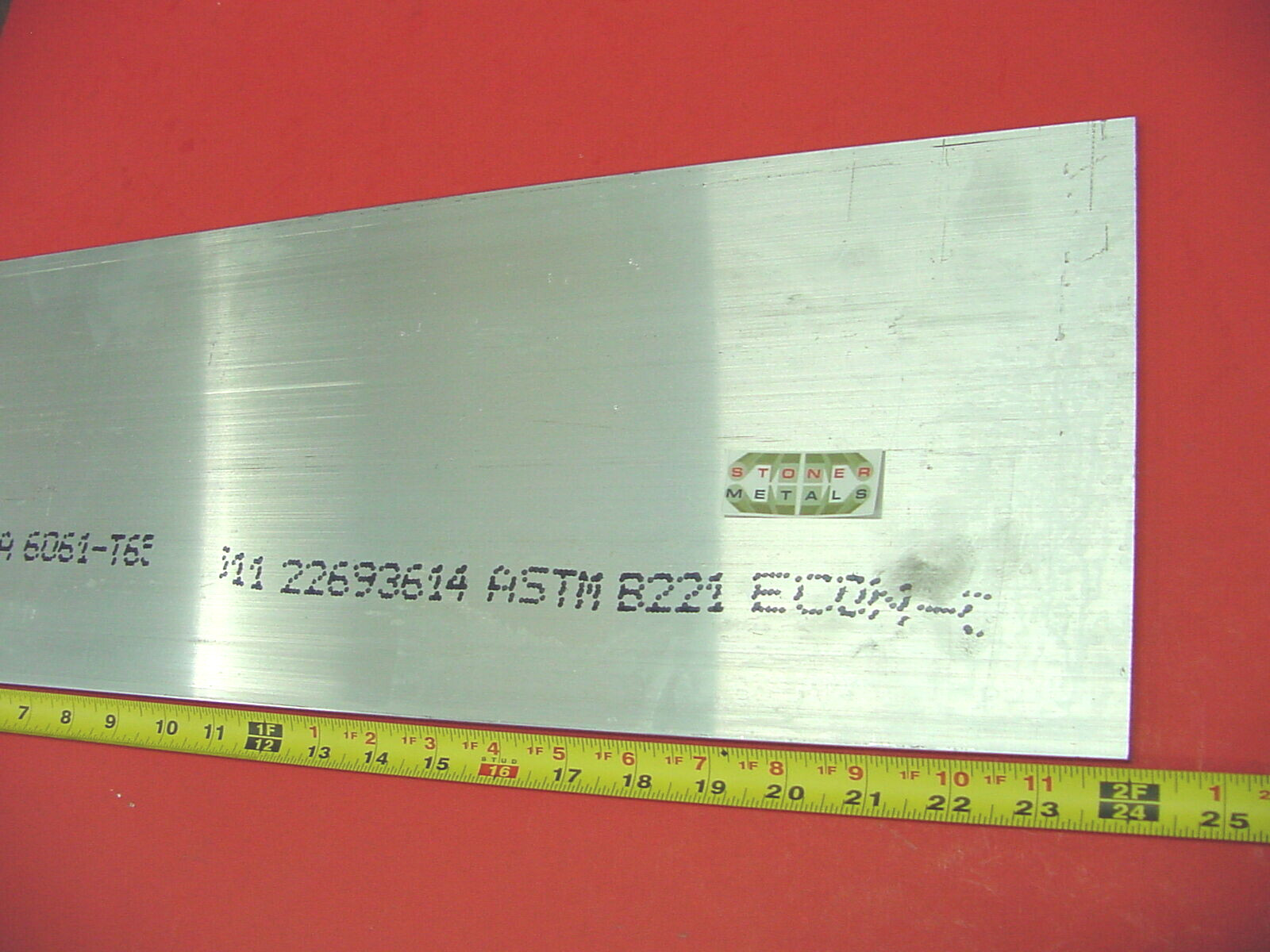 1/4″x 10″x 24″ ALUMINUM 6061 Ftat Bar T6511 New Solid Extruded Mill Bar Stock