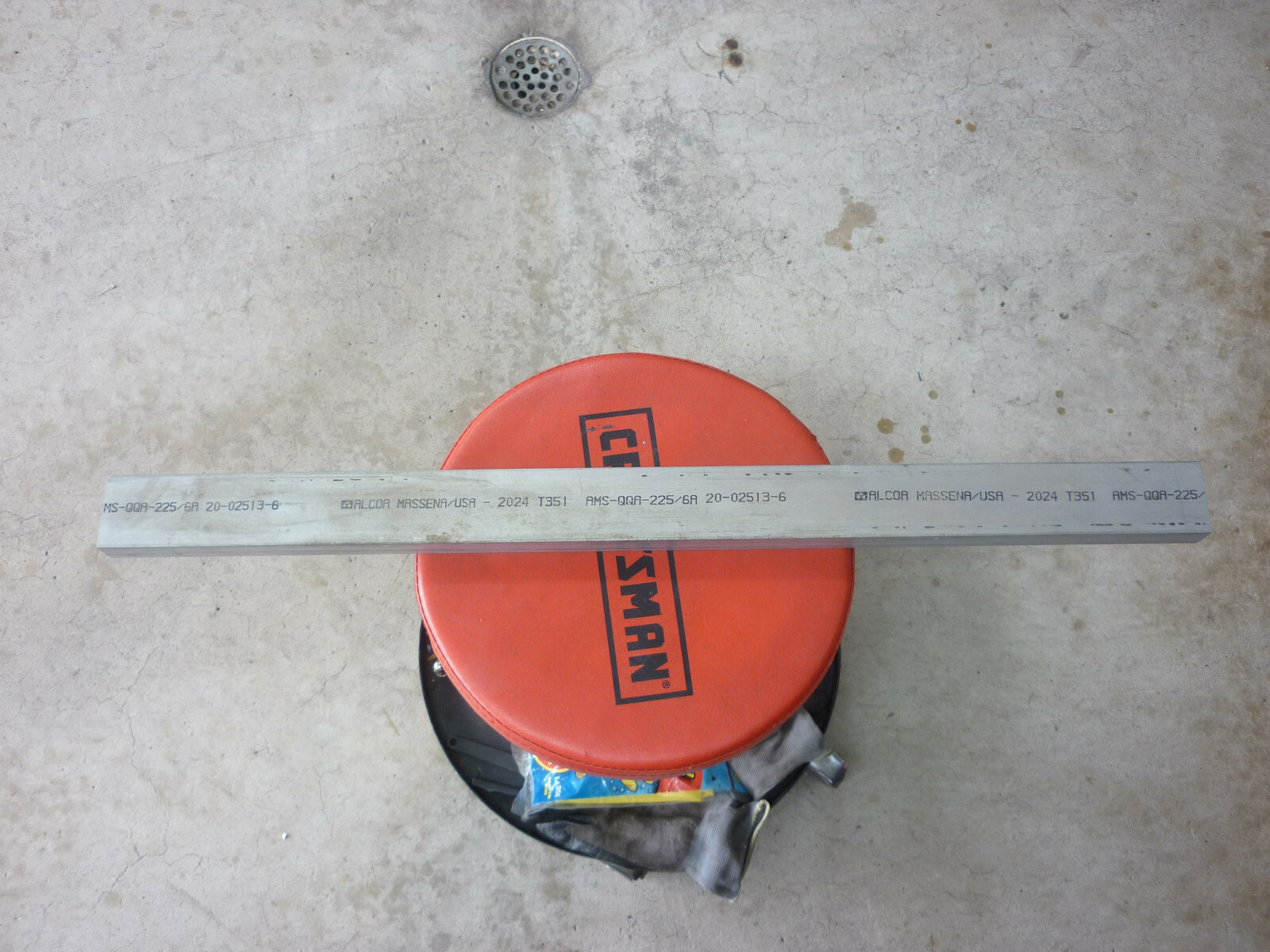 2024 T351 Aluminum Bar 1″ Thick x 2.0″ Wide x 29″ Length