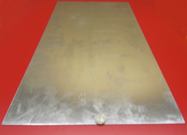 2024 Aluminum Sheet, T3, .050″ Thick x 12.0″ Width x 24.0″ Length