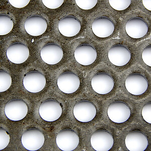 0.06″ Thick x 0.125″ Hole x 0.1875″ Staggered Centers Carbon Steel Perforated
