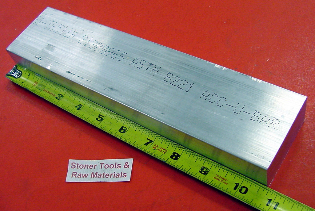 1-1/4″ X 2-1/2″ ALUMINUM 6061 T6511 FLAT BAR 10-5/8″ long Extruded Mill Stock