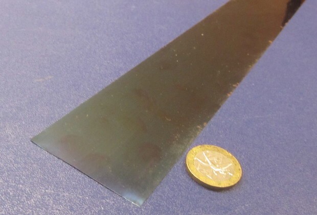 1095 Hard Blue Tempered Spring Steel Shim .050″ Thick x 2.00″ Width x 300″ Long