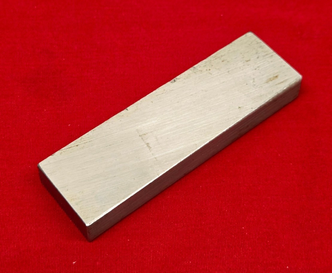 D2 Tool Steel Block Billet 3.115″ L x 0.92″ W x 0.41″ Thick, 5.21 Oz.