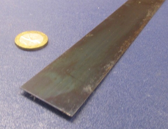 1095 Hard Blue Tempered Spring Steel Shim .050″ Thick x 1.25″ Width x 60″ Long