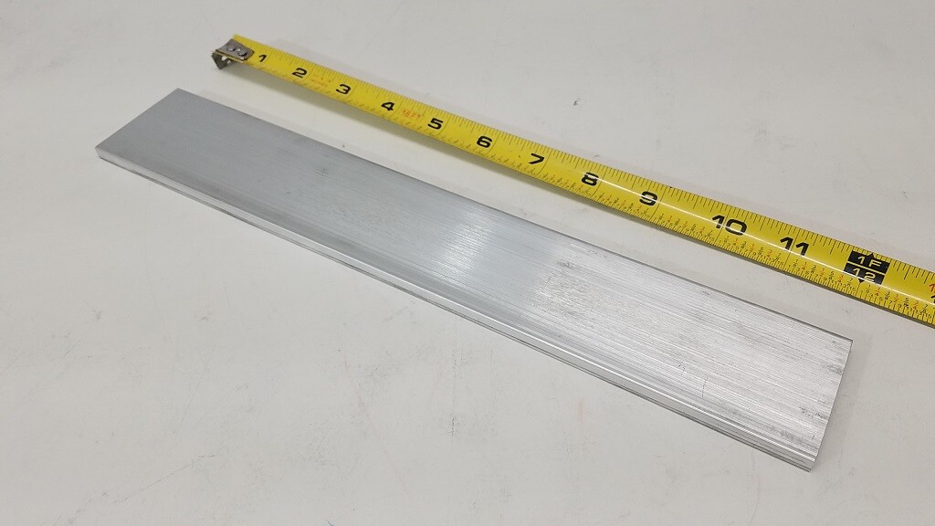 6061 Aluminum Flat Bar, 1/4″ x 2″ x 12″ long, Solid Stock, Plate, Machining, 2pk