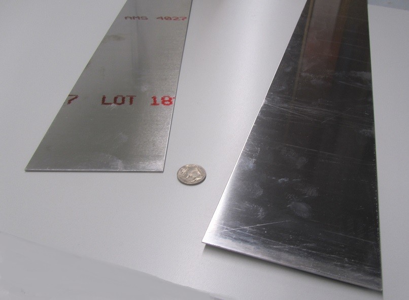 6061 T6 Aluminum Bar .063″ (1/16″) Thick x 4.0″ Wide x 48″ Length, 2 Pc