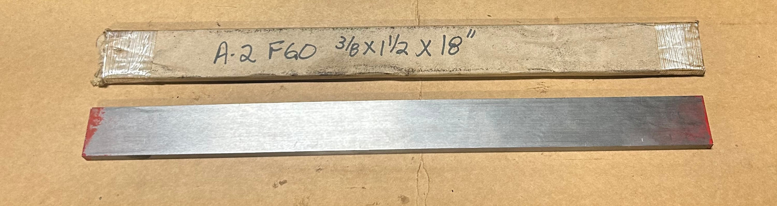3/8 X 1-1/2 X 18″ A-2 Flat Ground Stock OVERSIZE Tolerance