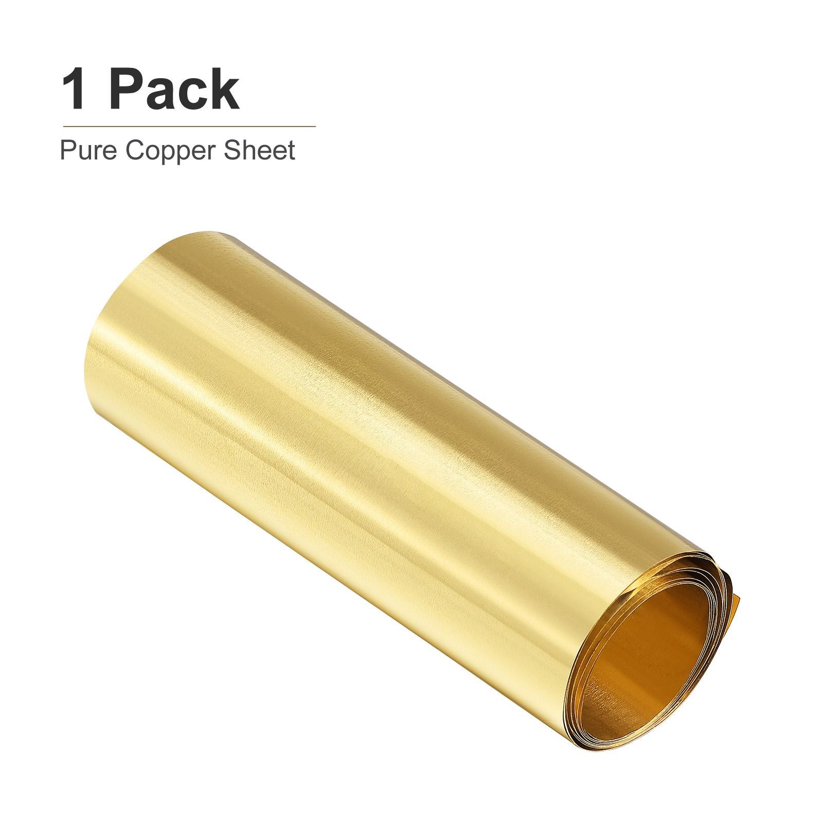 1000x100x0.03mm(LxWxT) Brass Sheets – 1Pack – Good for Making Machinery