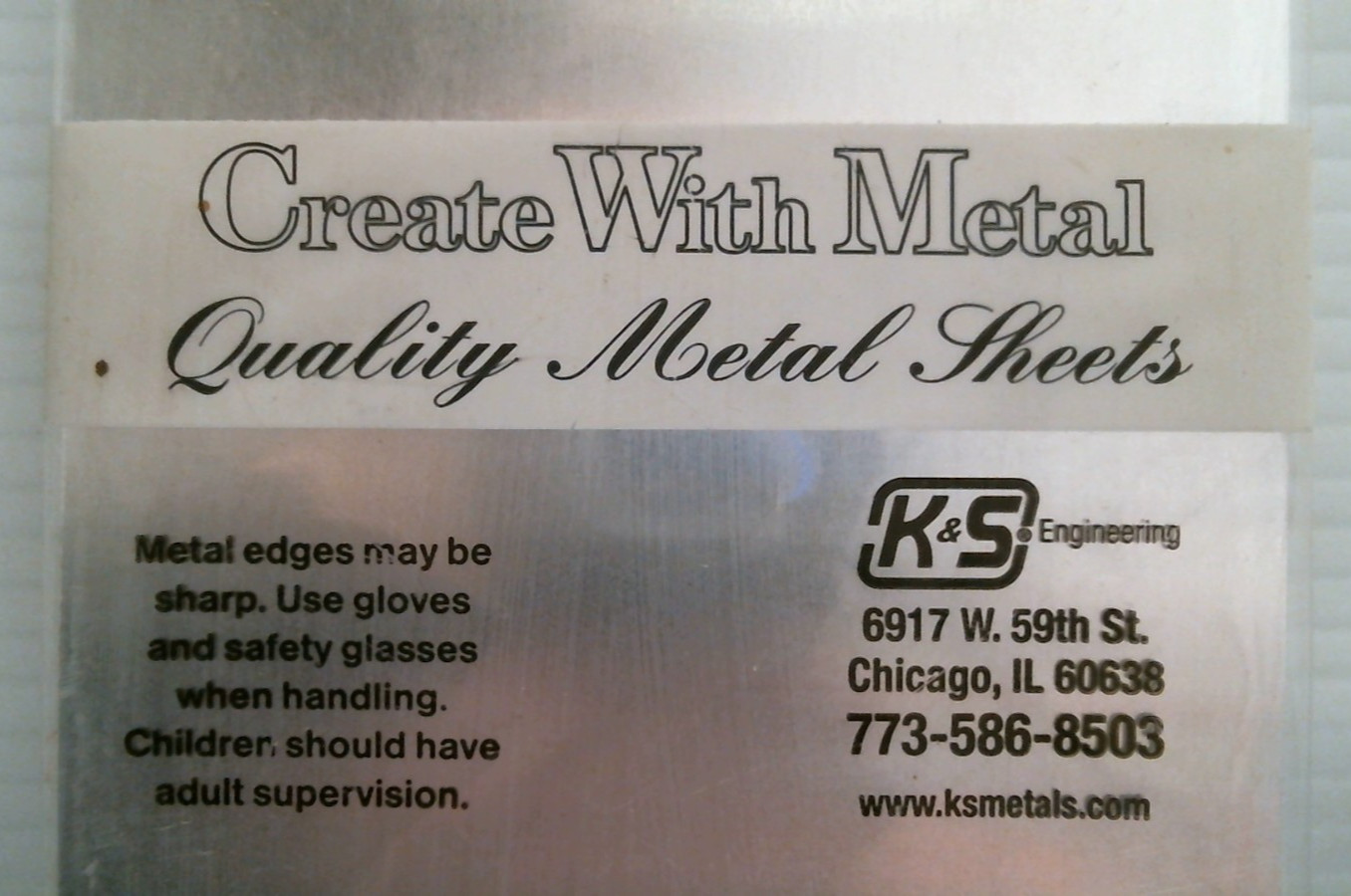 K&S Aluminum Sheet Metal .016 x 4 x 10 (255) FS
