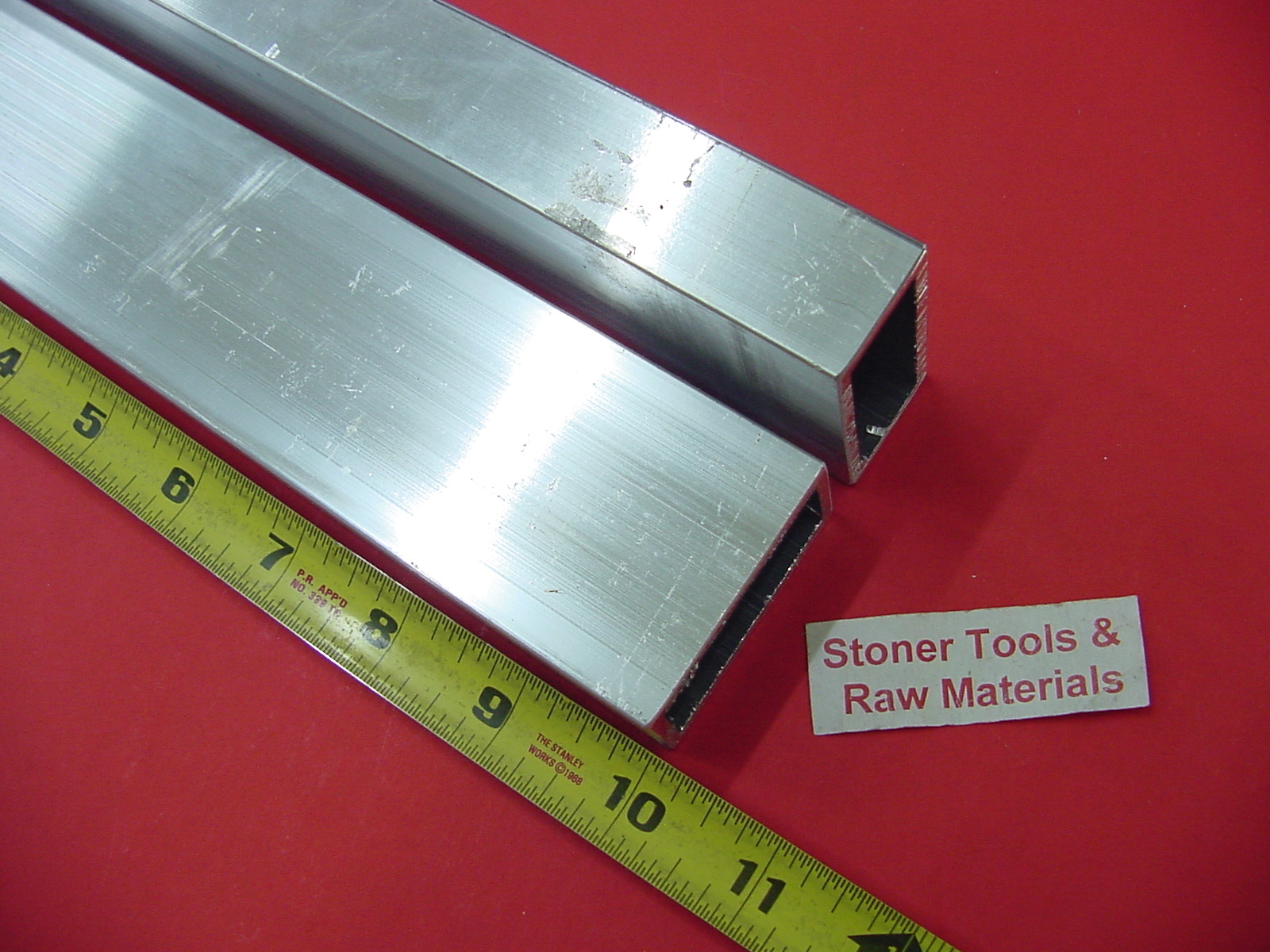 2 Pieces 1″x 2″x 1/8″ Wall ALUMINUM RECTANGLE TUBE 6063 T52 x 10″ Long .125″ W