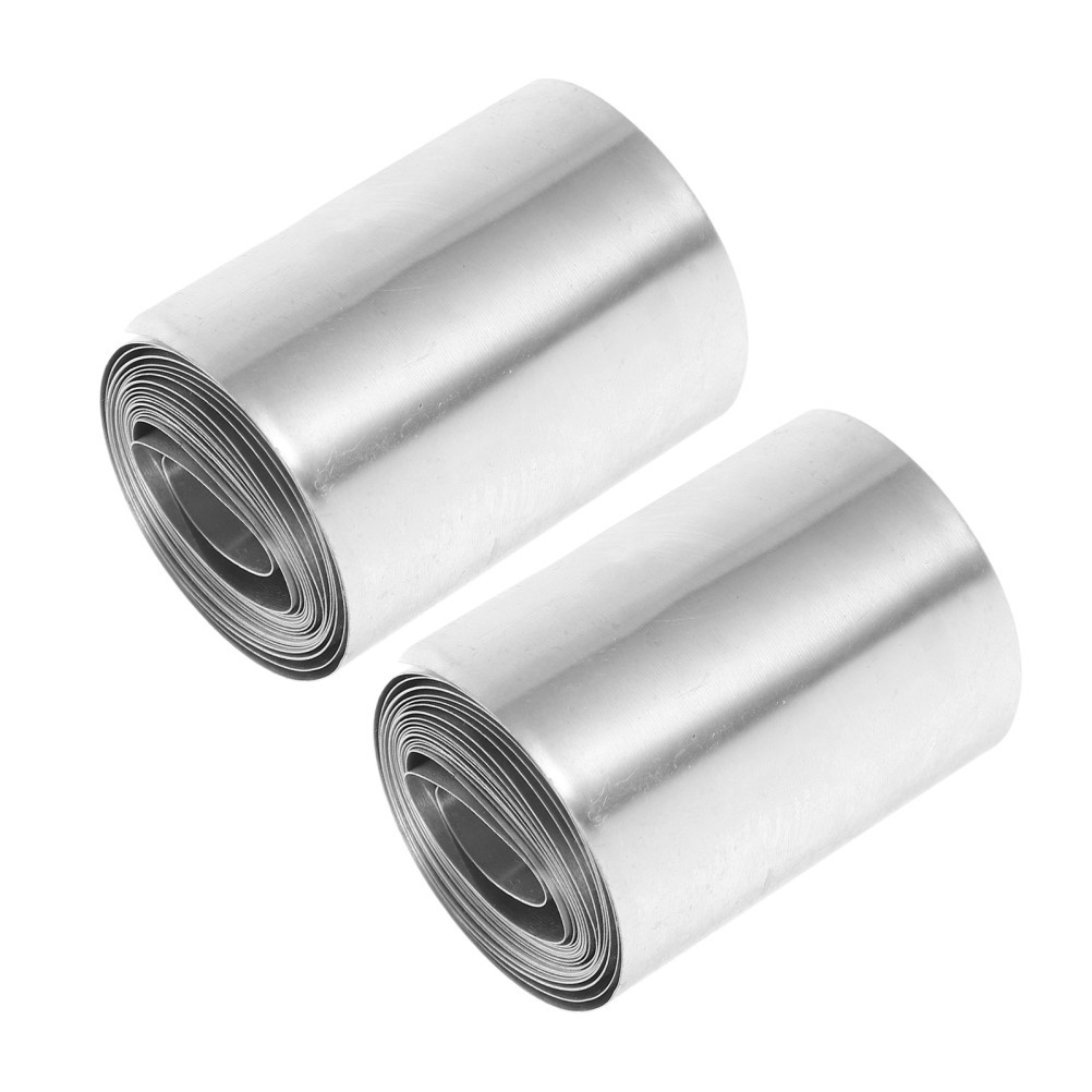 2 Rolls Zinc Anode Strip – Pure Zinc Electrode Sheet for Plating, Lab Research,