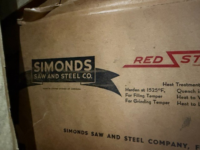 Starrett 5/16 x 5-1/2 x 18″ No. 496 Oil Hardening Ground Flat Stock – Rust – Old
