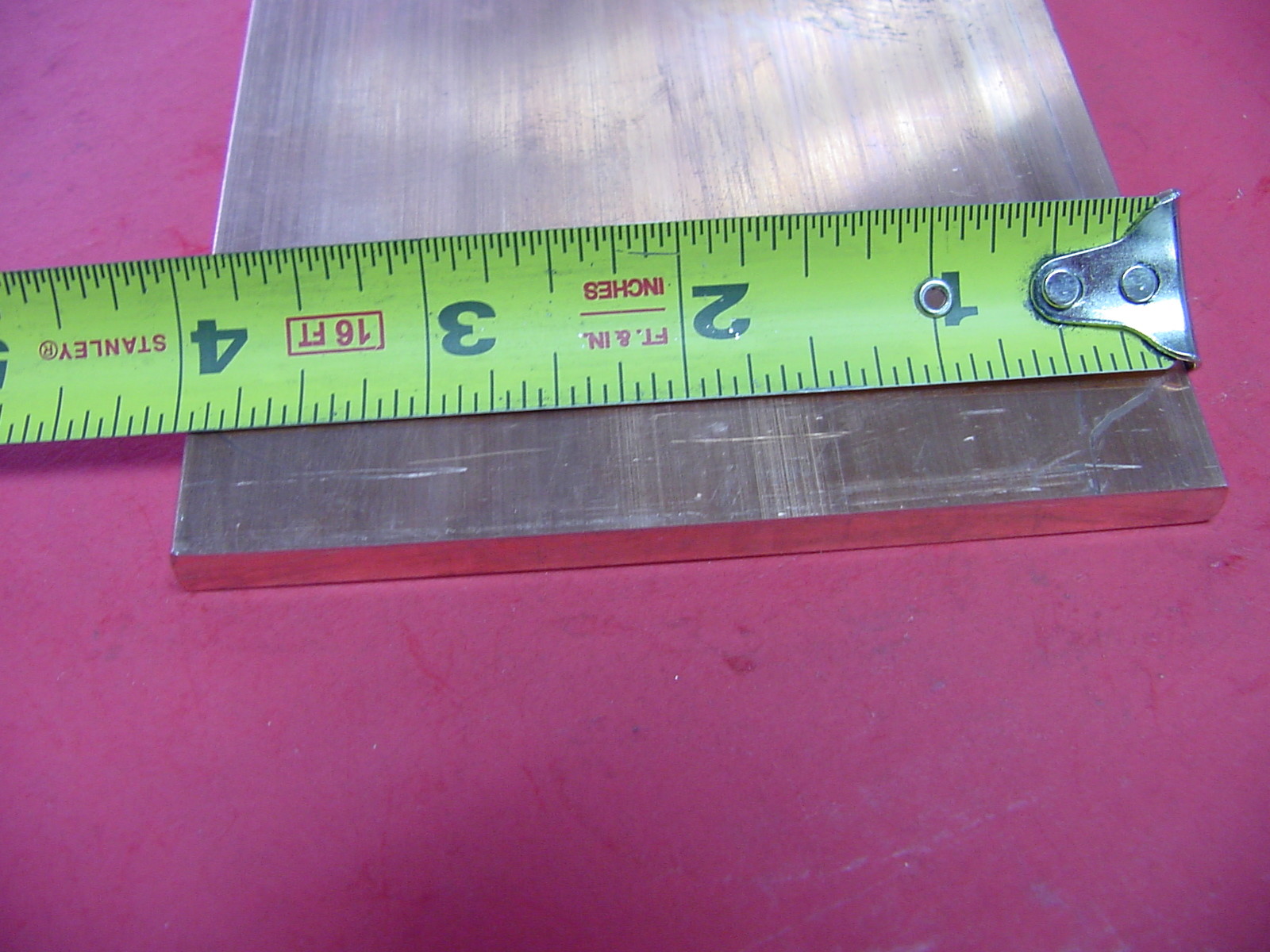1/4″x 4″ C110 COPPER BAR 7.75″ long Solid Flat Bus Bar Stock New