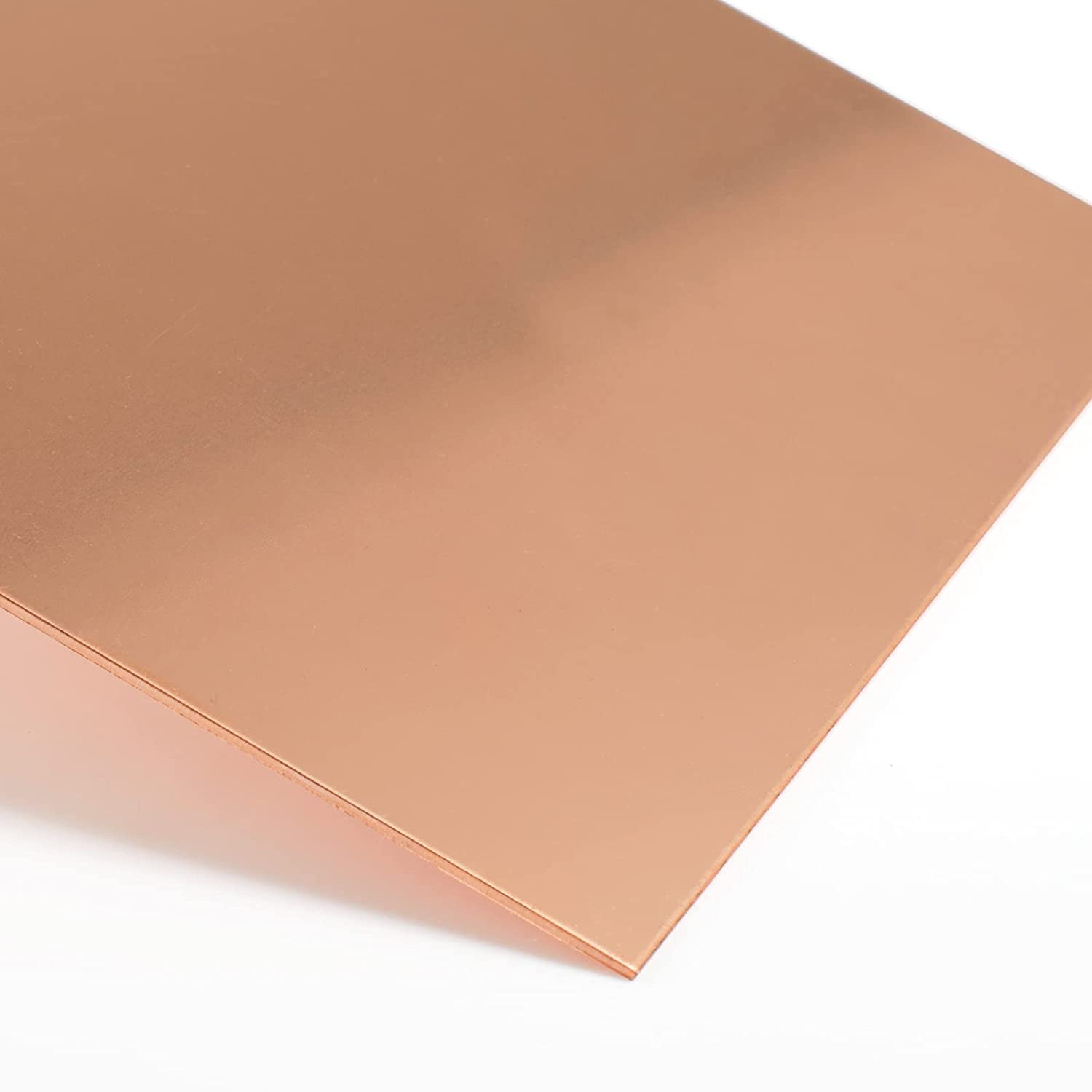 2 Pieces Pure Copper Sheet Plate Panels 6X6 Inches, 18 Gauge, Metal for Industry