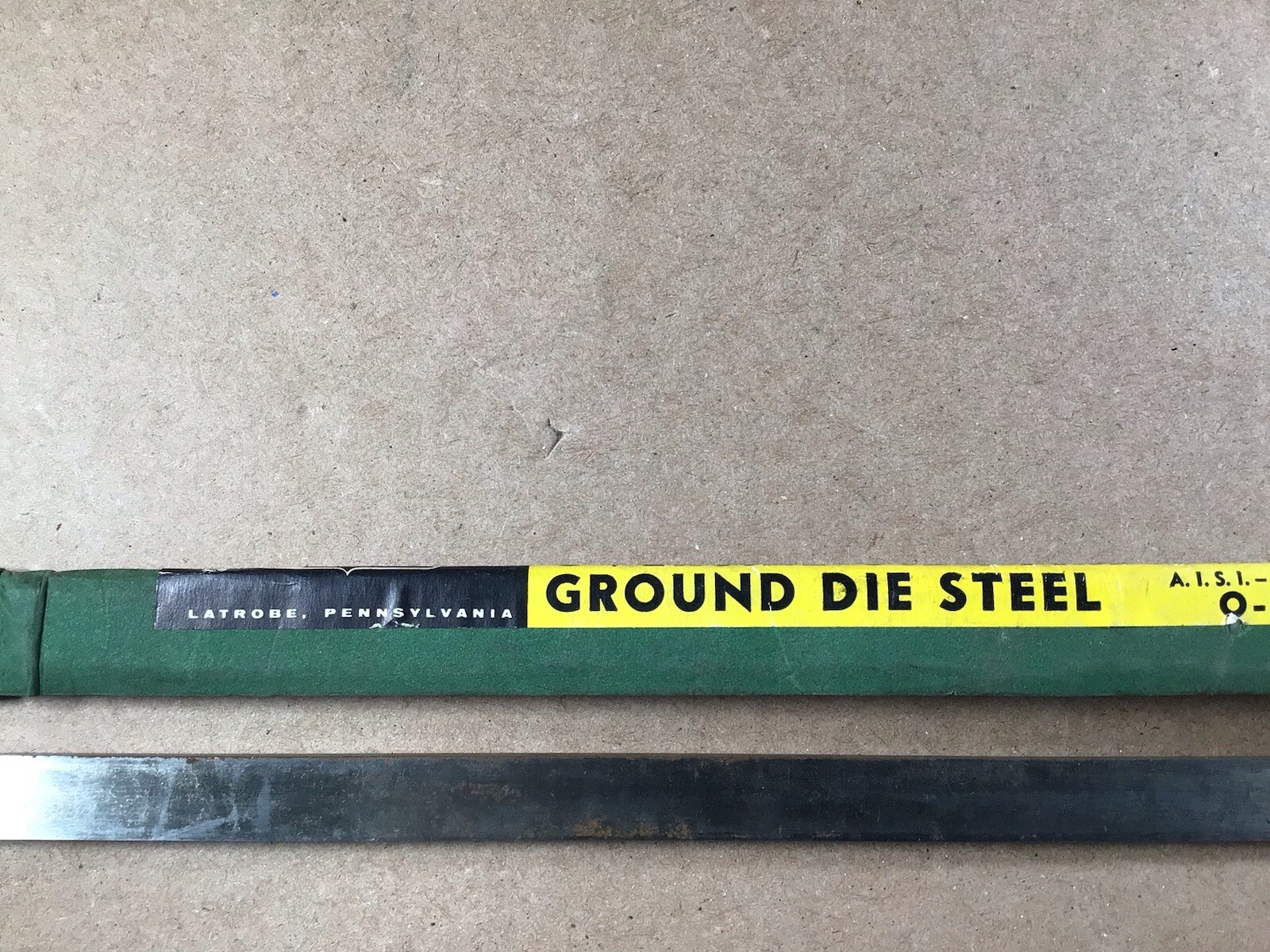 Oil Hardening Ground Die Steel O-1 Steel, 1/8” X 1/2” X 16” Badger