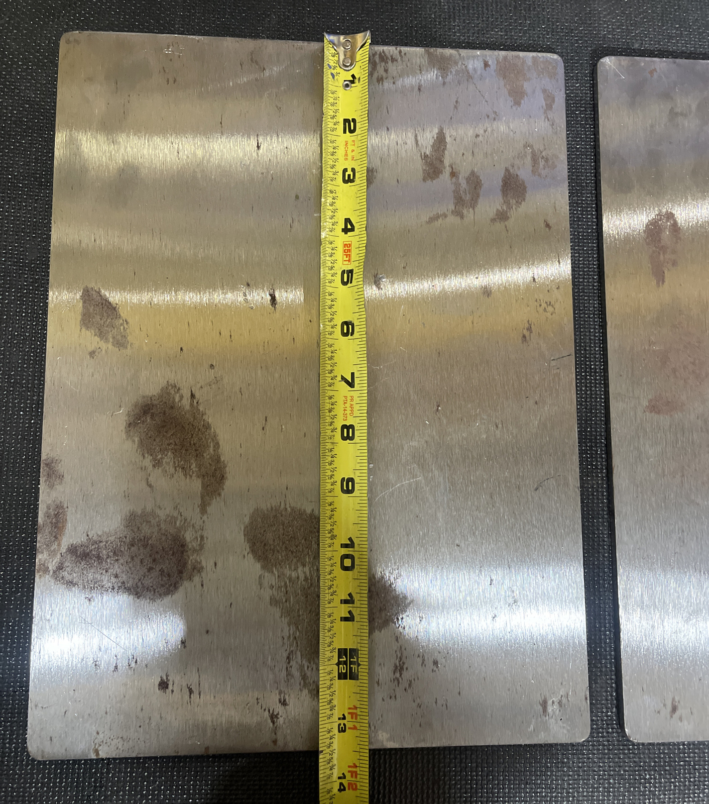10in x 13.5in x 1/4in Steel Flat Plate (0.25in Thick) (Machined to Size)