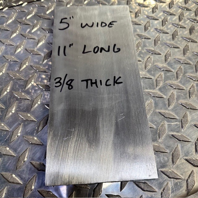 ALUMINUM 3/8″ X 5″ 6061 FLAT BAR 11″ Long Extruded Plate Mill Stock #2