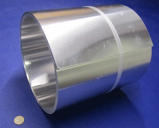 3003 Aluminum Foil (1/2 Hard- H14) .016″ Thick x 12.0″ Wide x 50 Feet Long