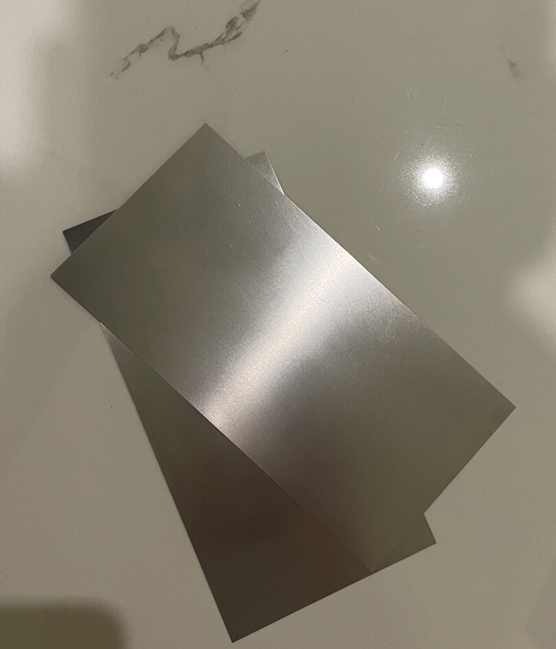 Spring steel V2A 1.4310 sheet 0.2x70x200mm 1 piece