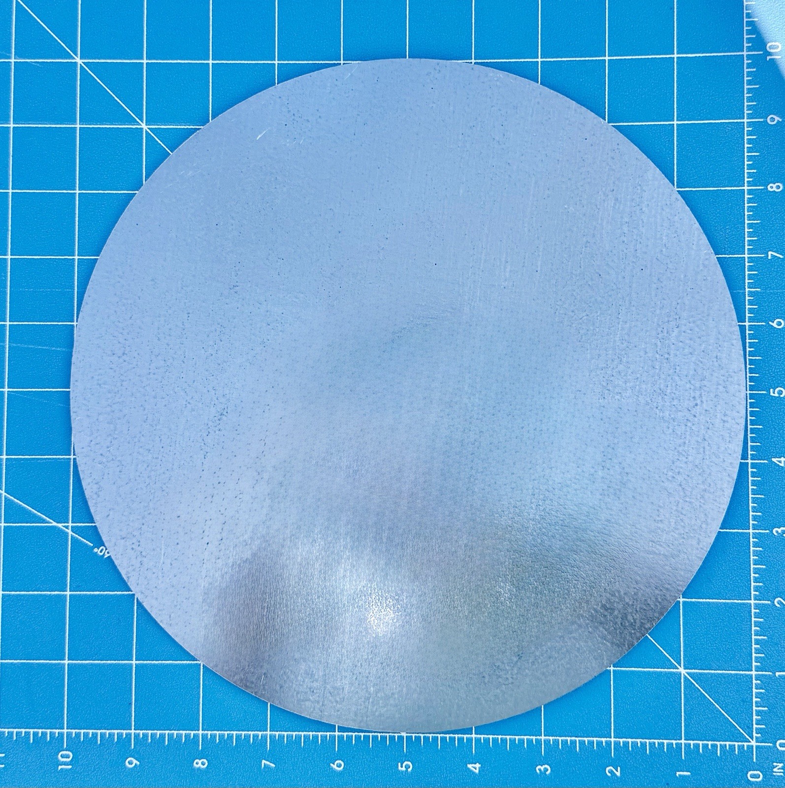 1-pc Round galvanized sheet metal disk – 10”diameter Crafts Hobbies Disc