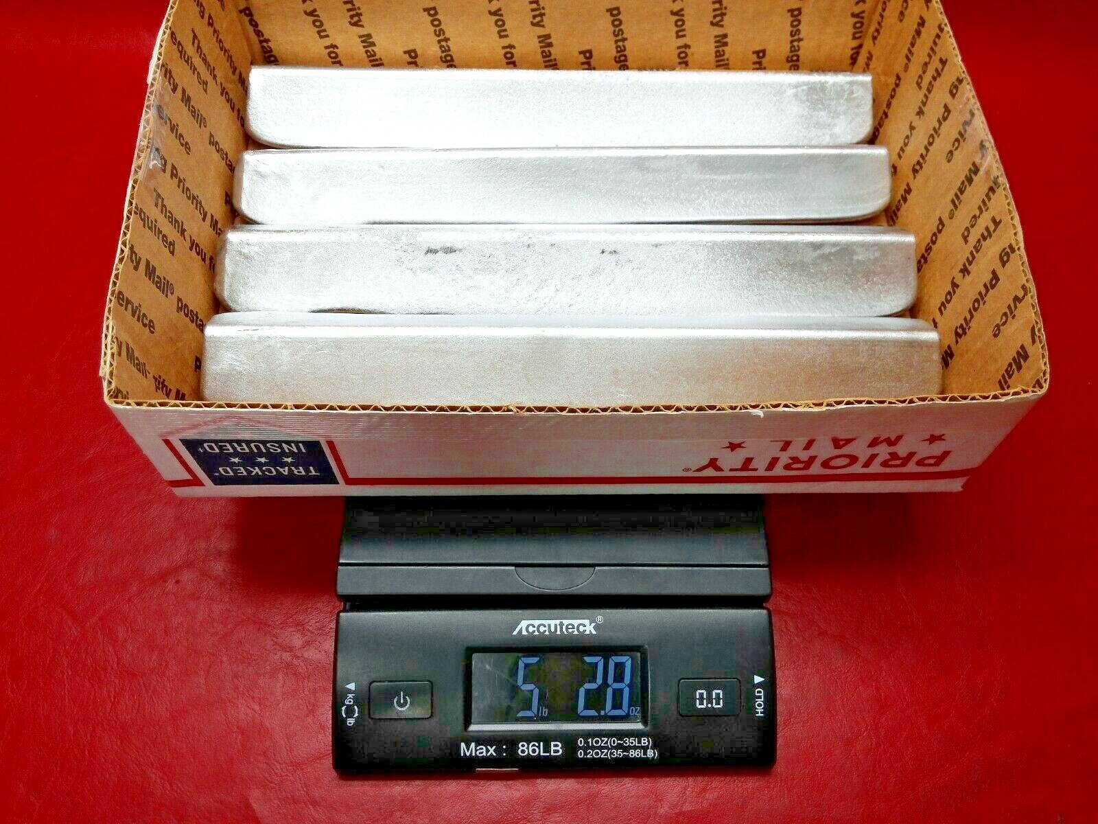 Aluminum Ingots Bars Hand Poured For Casting 5 lbs From Cast Light Fixtures